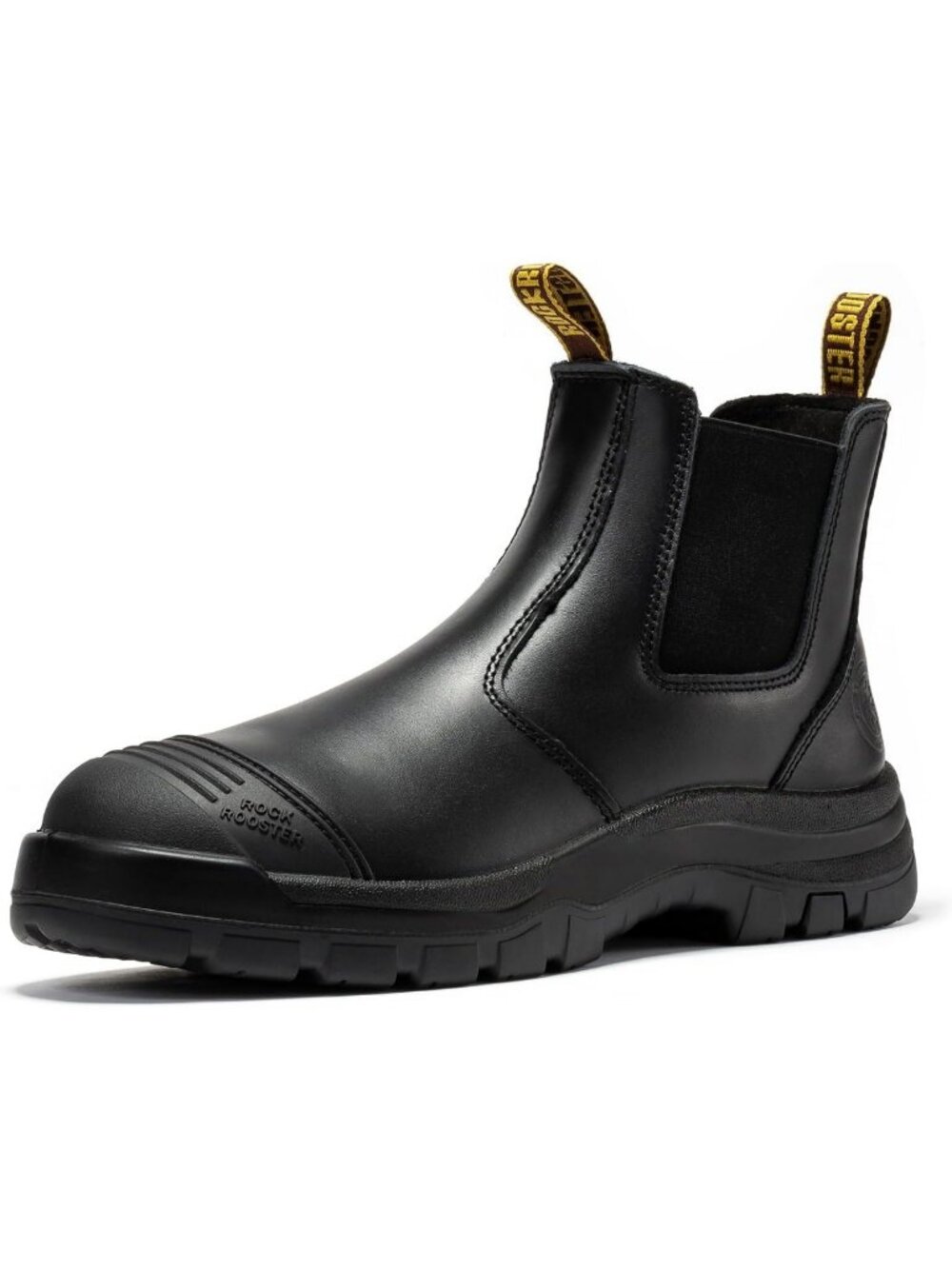 Men's 6" Soft Toe Slip-On Work Boots with Rubber Outsole - Durable & Comfortable